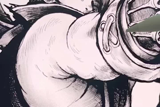 draw a detailed ink illustration