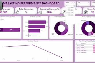 create professional power bi dashboards and sql data analysis
