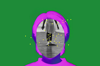 edit the video using a mixed media technique