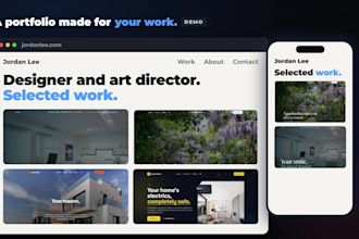 create a good looking portfolio site for freelancers