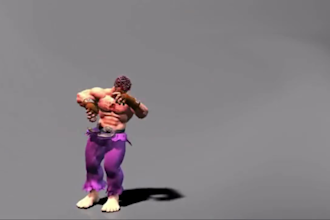 do 3d game character animation 3d game model cartoon rigging unity unreal engine