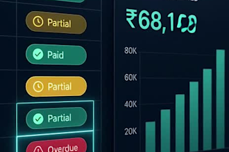 build an automated student fee tracking system in excel or google sheets