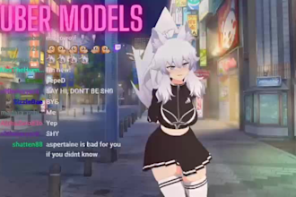 draw rig live 2d vtuber model live 2d vtuber model vtuber