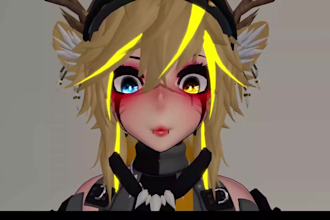 custom vrchat avatar vr character vrc avatar anime 3d model unity setup vrm file