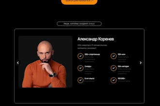 design a modern, responsive tilda website for your business