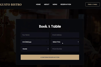 design a modern one page website or responsive landing page