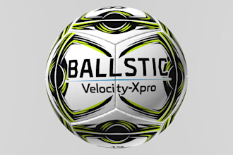 create custom football soccer ball design with 3d rendering
