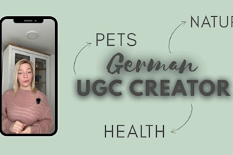 create individual ugc content in german with my dogs