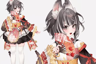 do live2d vtuber model rigging, vtuber avatar commission, vtube studio