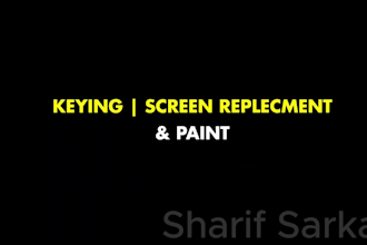 do high end vfx rotoscoping and chroma keying for film, ads and video