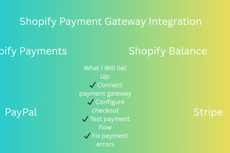 set up stripe or paypal payment gateway on shopify