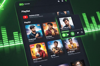 build a professional music web application with youtube API
