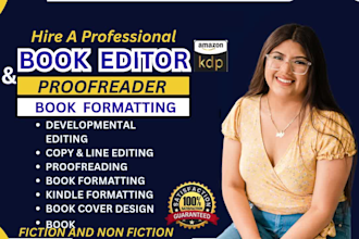 developmental edit, format, proofread children book, fiction novel, nonfiction