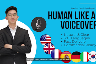 create ultra realistic ai voice over in 24 hours