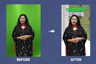 remove video background bluescreen and chroma key