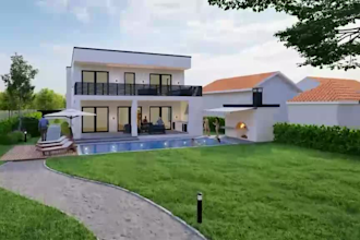 produce floorplan for plain land, provide construction plan for residential home