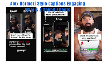 edit youtube short in alex hormozi