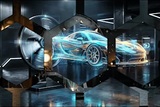 create 3d hologram fan animation for led holographic advertising display