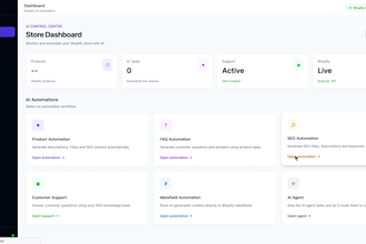 build a custom ai powered shopify tool