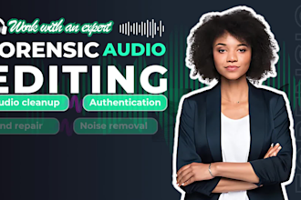 do forensic audio editing cut cleanup detect background voice enhance audio