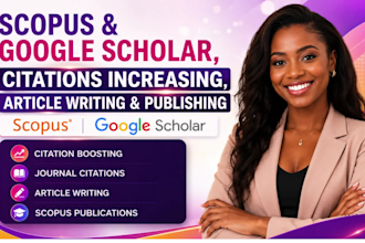 write research article, increase google scholar, scopus citation scopus indexed