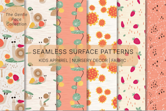 create hand drawn patterns that bring warmth and wonder to kids spaces