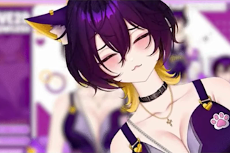 do unique live2d vtuber model live2d rigging custom vtuber model in anime art