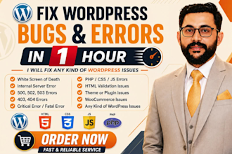 fix wordpress issues, woocommerce fix, elementor issues