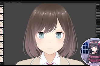 3d ar vtuber face tracking filter for lens studio and streaming