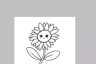 draw cute kawaii doodles, stickers, clipart illustrations
