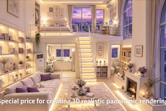 create 3d interior renders for home renovation