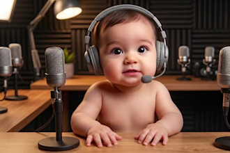 create viral ai baby video ai baby podcast for tiktok reels and youtube shorts