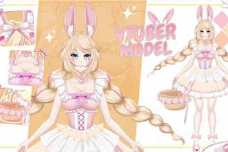 design and rig live 2d vtuber model anime live2d vtuber rigging for vtube studio