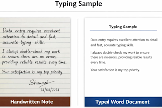 do data typing and entry
