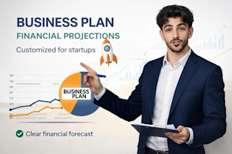 create a business plan and financial projections for startups