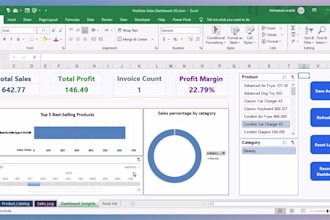 provide an excel sales tracker dashboard for small business