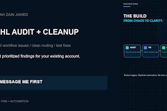 audit and fix gohighlevel CRM workflow issues