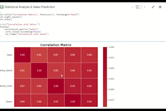 do statistical analysis and dashboard