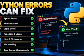 fix bugs and errors in your python code