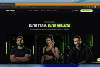 design a modern gym and fitness website