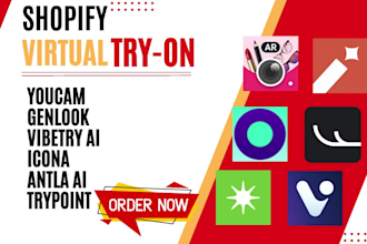 setup shopify virtual try on youcam genlook vibetry ai icona antla ai trypoint