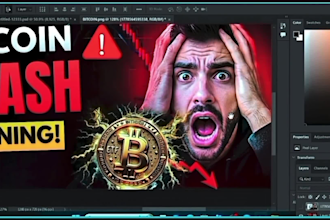 design high CTR youtube tumbnails for crypto forex and trading