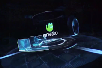 create cinematic 2d 3d, futuristic hud ui animation holographic