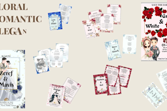 design an editable canva wedding invitation for you