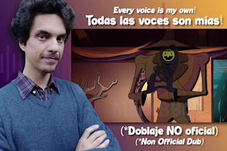 record character voices and dubbing in spanish