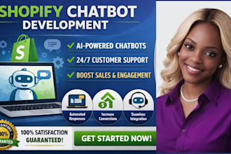 develop a smart shopify chatbot to automate support and increase conversions