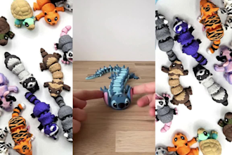 sculpt 3d articulated model, 3d flexi toy, bjd articulated doll for 3d printing