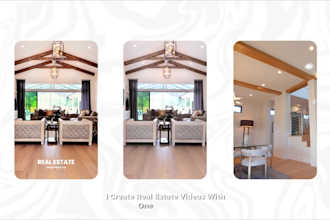 create and edit real estate videos and real estate reels