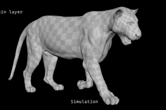do realistic 3d animal animation 3d animal model 3d animal rig fur film and game