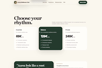 create a landing page for your business